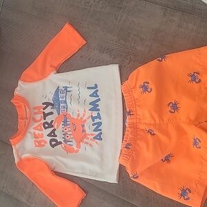 Children's Place Baby Boy Swim Set Shorts with Matching Top 0-3 months